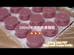 Bouteille de crème à l' épaisseur de 100 ml en PET rose