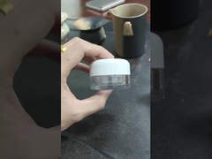 Bouteille de crème PET transparente de 30 ml avec doublure de 15 ml